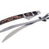 DOPPIA SCIABOLA WUSHU LAMA FLESSIBILE + FODERO LEGNO