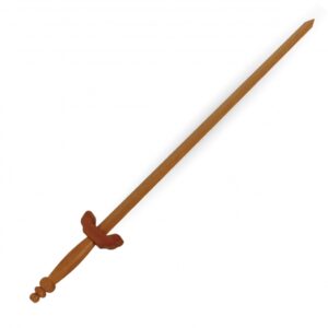 SPADA LEGNO PIU' DECORAZIONE LUNGHEZZA LAMA 74 CM.