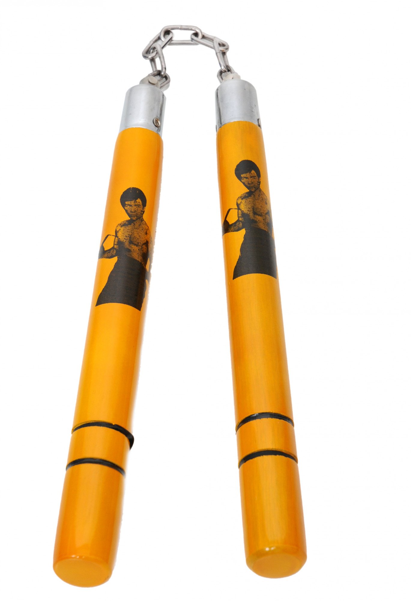 NUNCHAKU LEGNO BRUCE LEE CON CATENA