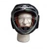CASCO CON PARAZIGOMI IN PELLE E MASCHERA PLASTICA