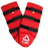 PARA TIBIA CON PIEDE KICKBOXING CHIUSURA VELCRO IN COTONE LSI
