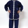 DIVISA WUSHU CHANG QUAN IN VISCOSA QUALITÀ SUPERIORE MANICHE CON POLSINO CHIUSO E PANTALONI CON ELASTICO