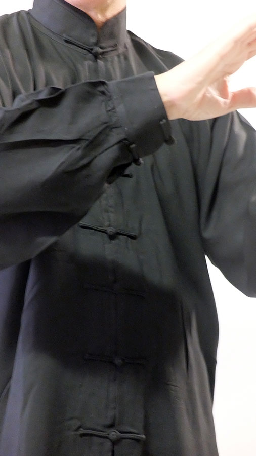DIVISA WUSHU CHANG QUAN IN VISCOSA QUALITÀ SUPERIORE MANICHE CON POLSINO CHIUSO E PANTALONI CON ELASTICO - immagine 6
