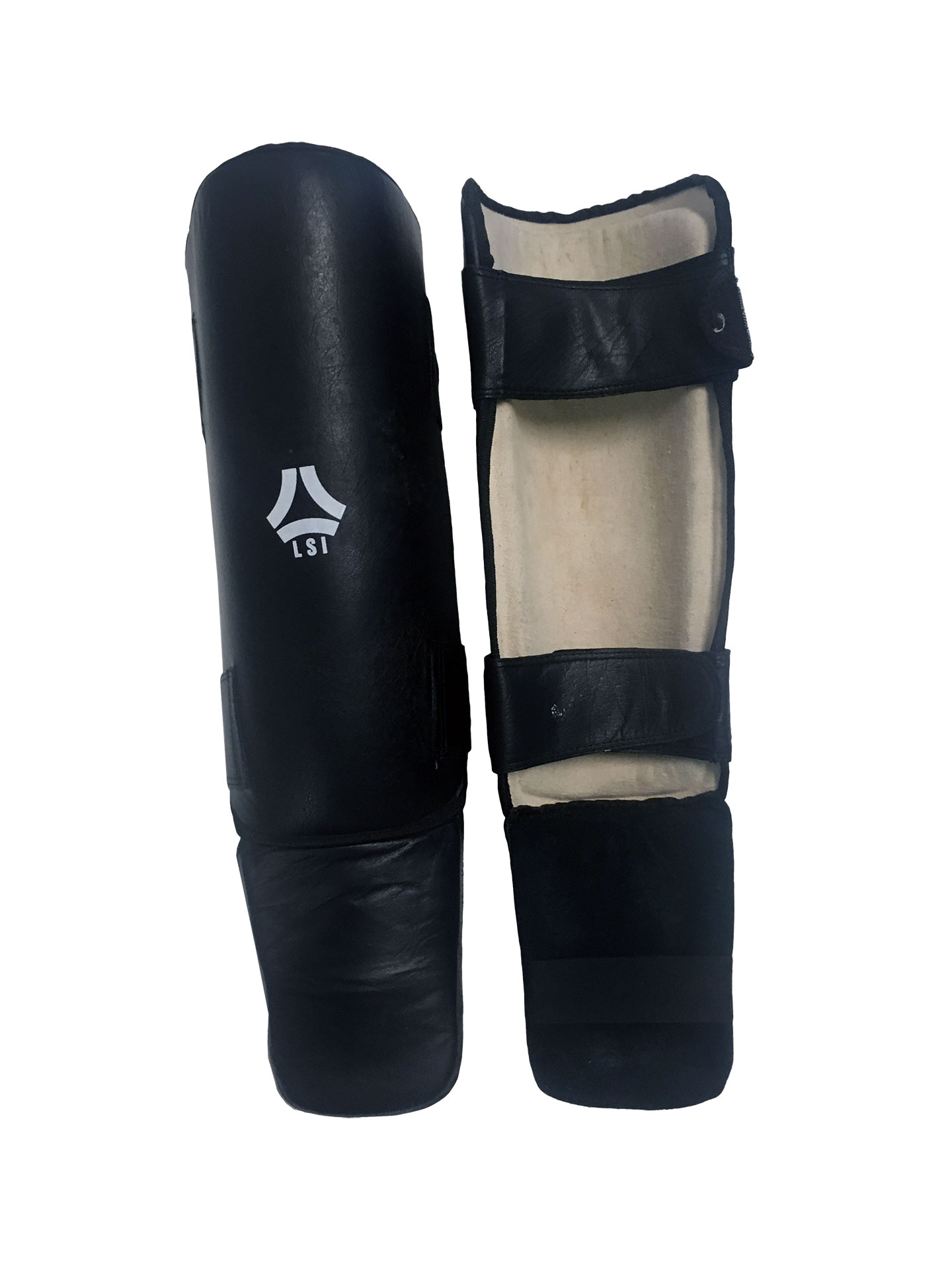 PARA TIBIA CON PIEDE MODELLO THAI BOXE IN PELLE RINFORZATO LSI - immagine 2