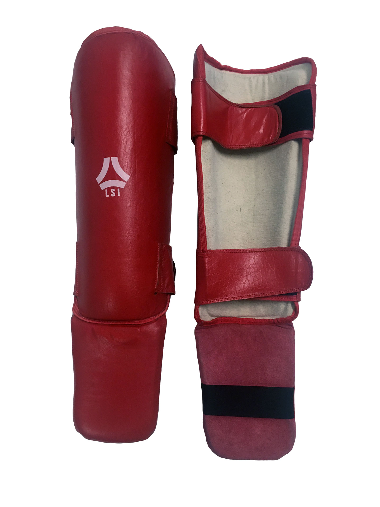PARA TIBIA CON PIEDE MODELLO THAI BOXE IN PELLE RINFORZATO LSI