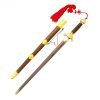 SPADA KUNG FU/TAIJI LONG QUAN LAMA RIGIDA + FODERO LEGNO FINITURE DORATE PRIMA SCELTA