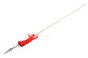LANCIA KUNG FU PUNTA IN ACCIAIO INOX SALDATURA OTTONE