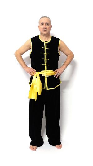 Alternative view of DIVISA NAN QUAN IN VELLUTO DI SETA - GIACCA, PANTALONE E CINTURA