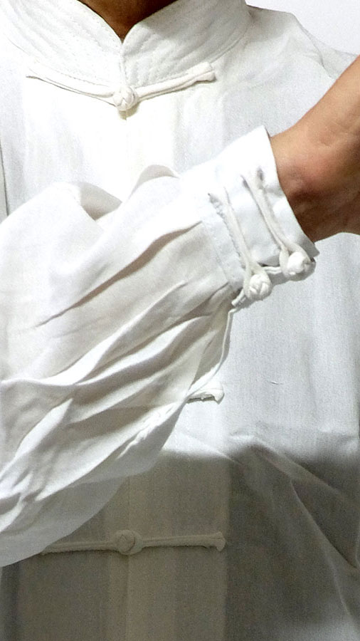 GIACCA TAIJI QUAN CON CHIUSURA AL POLSO COTONE/LINO - immagine 2