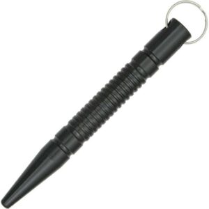 KUBOTAN ALLUMINIO NERO CON PUNTA ED ANELLO