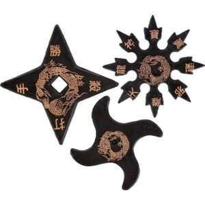 SET 3 STELLE NINJA IN GOMMA