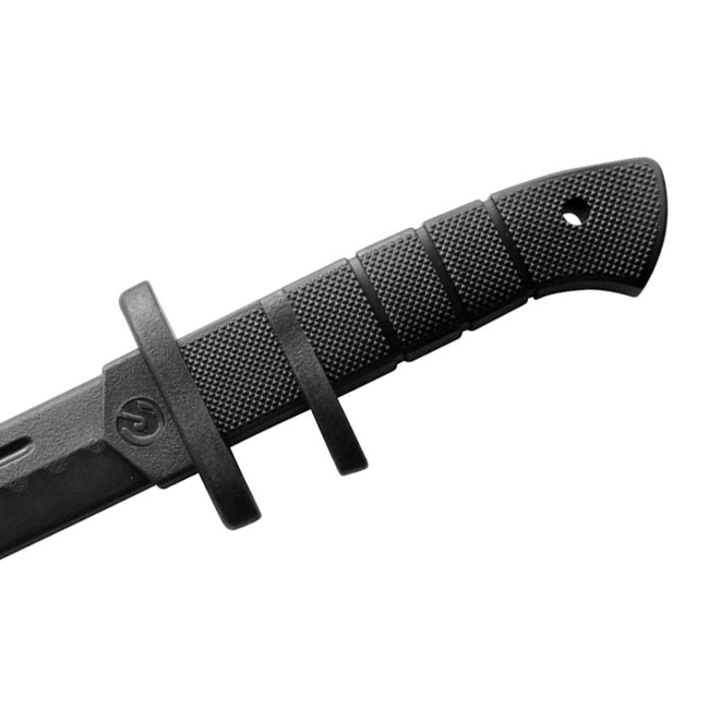 COLTELLO LAMA DRITTA PLASTICA NERA 30CM - immagine 3